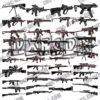 Military Guns Weapons DXF Files