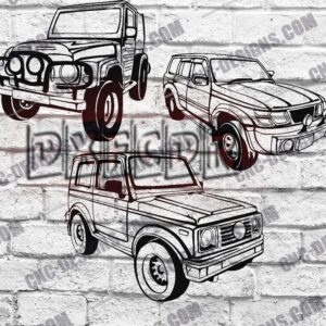 Off Road Car DXF Files