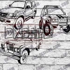 Off-Road Car Accessories DXF Files