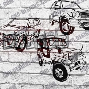Off-Road Car DXF Files