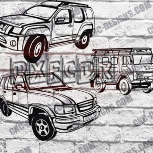 Off Road Car Accessories DXF Files