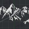 Mountain Landscape DXF File