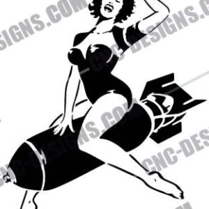 Bomb Girl DXF Files Collection