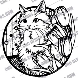 Cat DXF Files Collection
