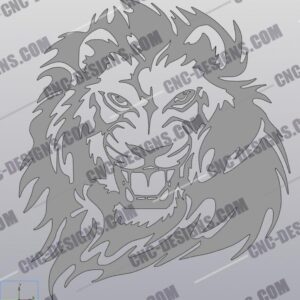 "Majestic Lion DXF File"
