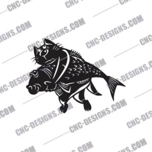 Why Cats Love Fish DXF File