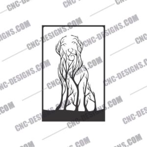 Golden Retriever DXF File
